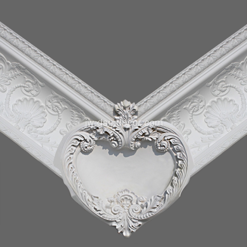 Big Size Polyurethane Dekorasi Crown Mouldings