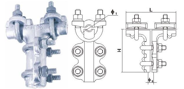 Bolt Type T-Connector For Single Conductor