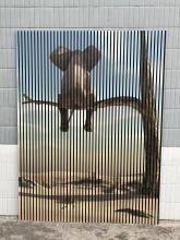 Printing elephant acoustic slat wall panel