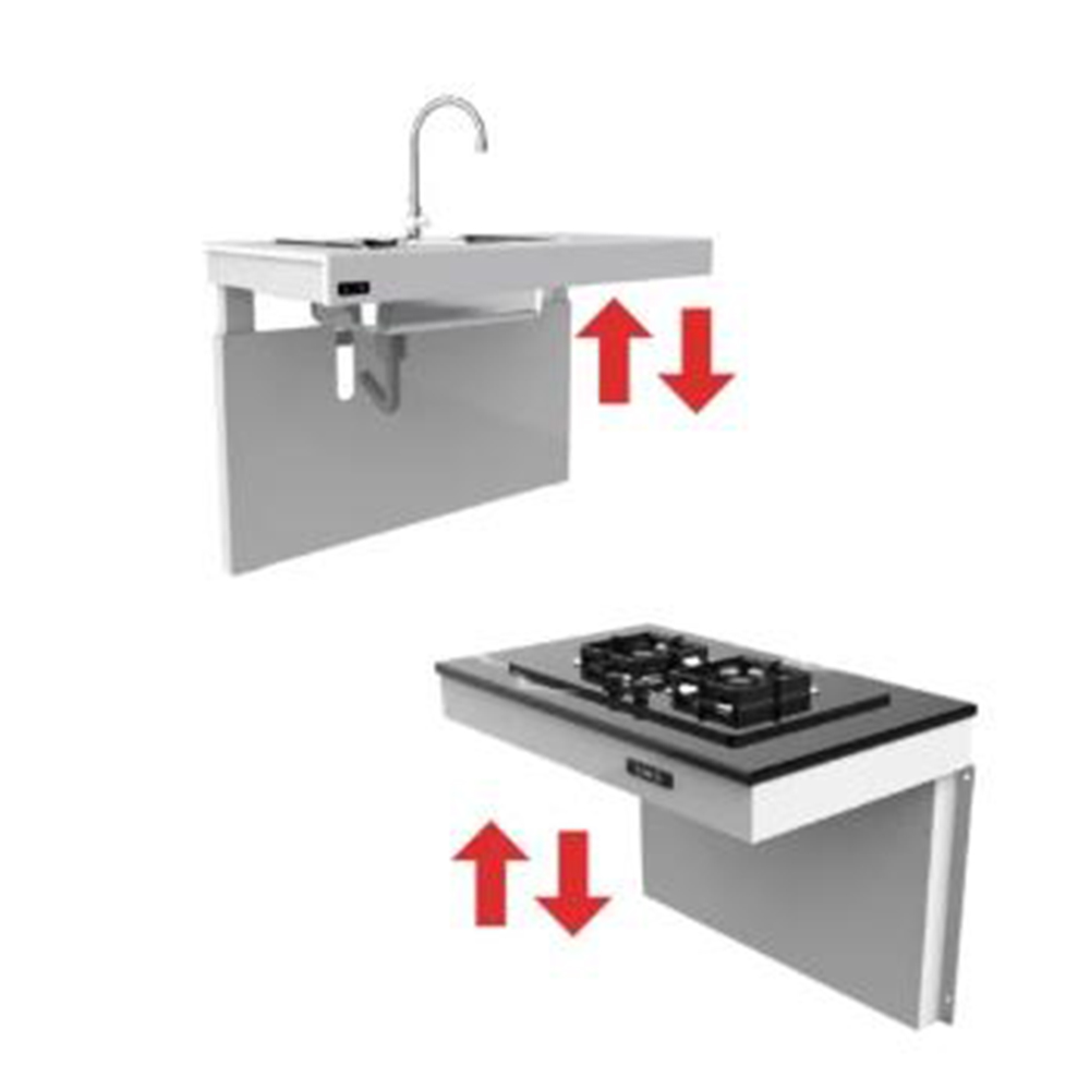 Accessible Adjustable Height Kitchen Sinks for Disabled