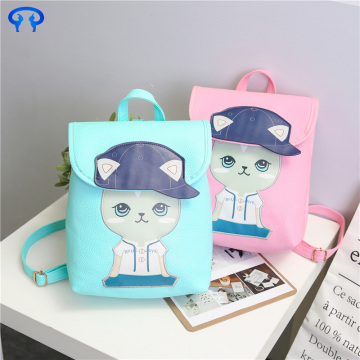 Lady casual leather backpack