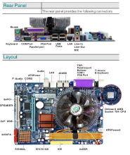 Motherboard Combo, with Amd 3200+ CPU Embedded, Barebone