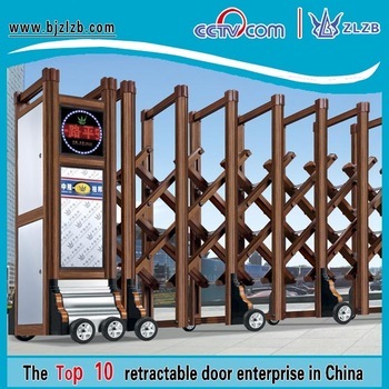 Retractable safety gate security factory main gate barrier entrance gate