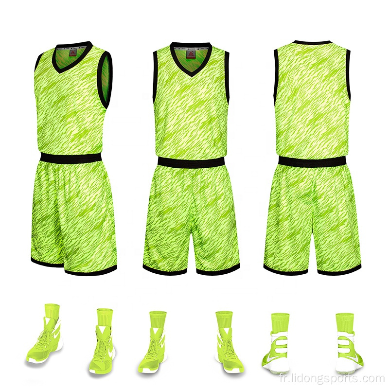 NOUVEAU DESIGNE SUBLIMATION ENSEMBLE UNIFICATION DE BASKETBALL