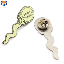 Mens Suits Silver Lapel Pin With Colored