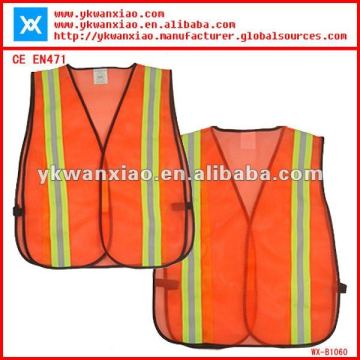 hi class2 orange mesh safety waistcoat