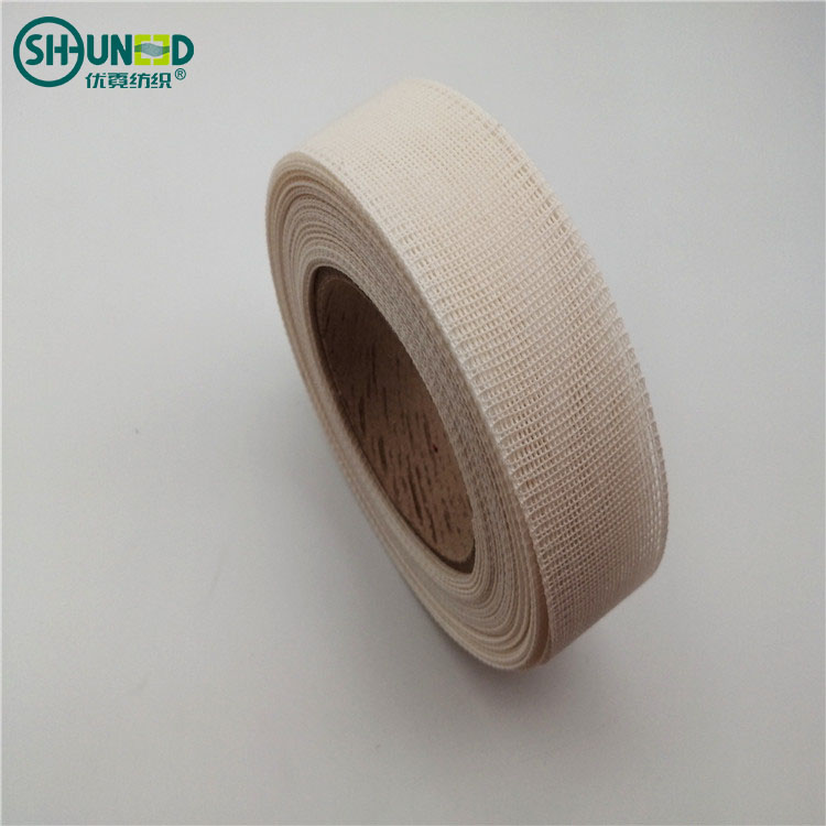 Eco-friendly Nylon Cotton Mixed Stiff Resin Interlining Fabric Roll for Garment Suits/Shirts