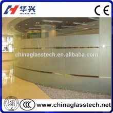 EN12150 laminated tempered electric frosting glass