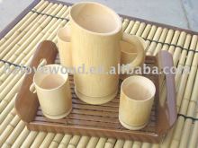 Bamboo Tea Cup Set