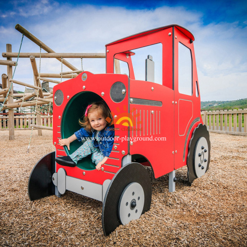 Peralatan Outdoor Plastik Playhouse Automobile