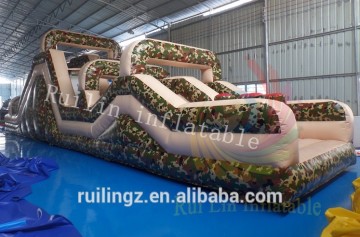 2015 boot camp inflatable obstacle course for kids and adults