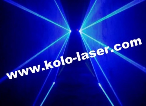 600mW bleu Double tête Laser Dj pour Party familiales, éclairage de scène