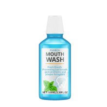 Minty Natural Alcohol-Free Herbal Mouthwash for Fresh Breath and Whitening