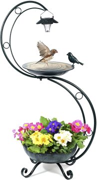 Bird Baths for Outdoors Solar Lamp