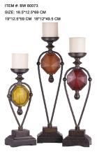 Poly Resin Candle Holder Modern