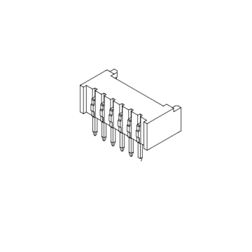 1,25 mm skok 90 ° Wafer AW1251R-XP