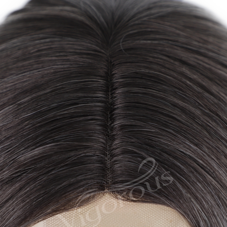 Hot Sale Cheap Short Bob Cosplay Party Curly Ombre Gray For Women Fiber Small Part Lace Front Wig Synthetic Hair
