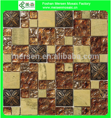 SK101 new design mosaic tiles prices in egypt shiny mosaic tiles