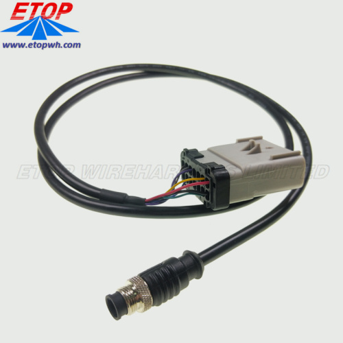 Conector à prova d&#39;água IP67 macho de 9 pinos para o conector APEX2.8