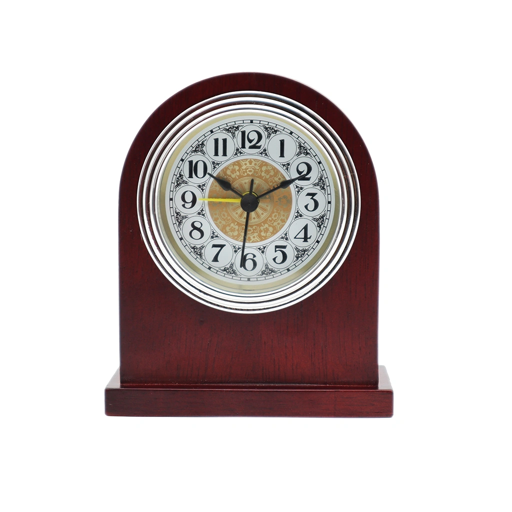 Hotel Guest Room Bedside Solid Wood Table Quartz Clock