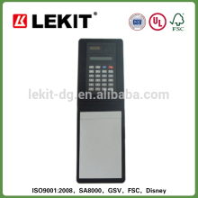 Leather memo pad with mini calculator and pen loop