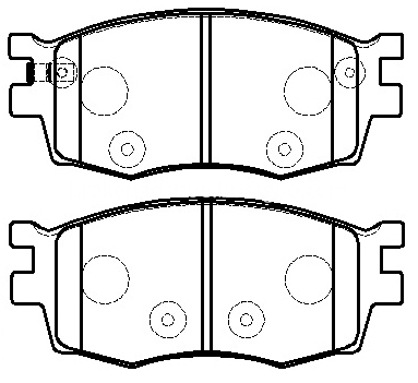 Hyundai accent brake pads WVA24317 