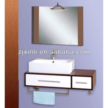 High Quality Bathroom Solid Wood Wash Basin with Ceramic Bowl