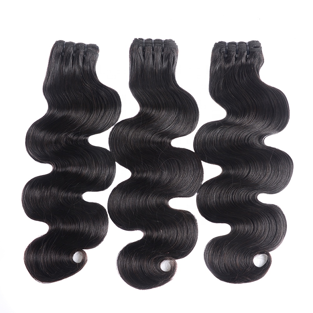 Double Drawn Raw Virgin Wavy Cuticle Aligned Hair Body Wave Texture Cambodian Hair From Cambodia