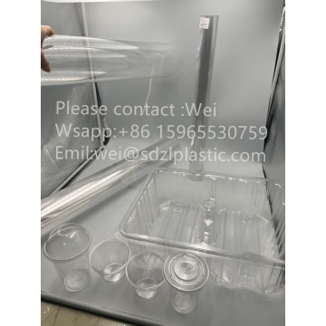 PET plastic products plastic cups plastic boxes film