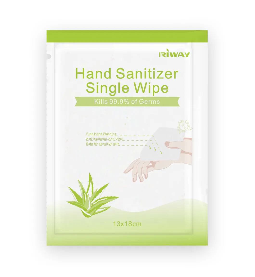 Disposable Hand Sanitizer Cleaning Wipes Single Wipe