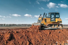 Powder coating for bulldozer