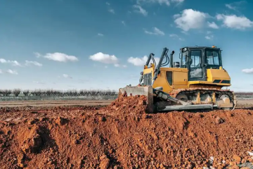 Powder coating for bulldozer