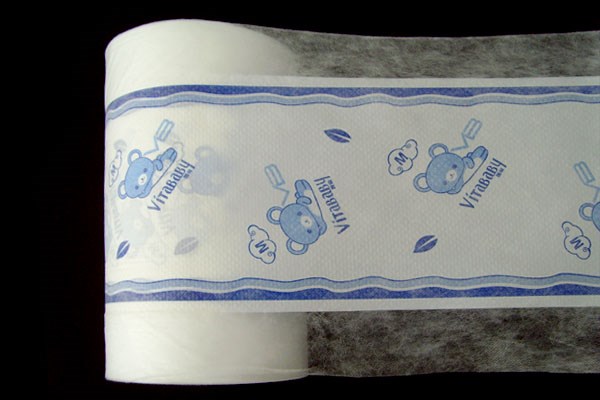 Super soft laminated backsheet baby diaper raw material