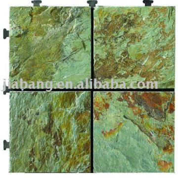 slate flooring (green rust)