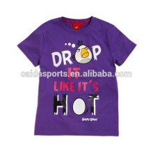 Trendy handsome purple children short sleeves tshirt