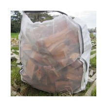 Custom Quality Assurance Logo Biodegradable Ventilated Firewood Bag