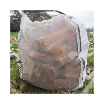 Custom Quality Assurance Logo Biodegradable Ventilated Firewood Bag
