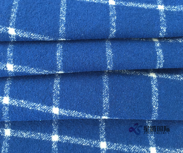 Warm Touch Wool Nylon Blend Plaid Fabric