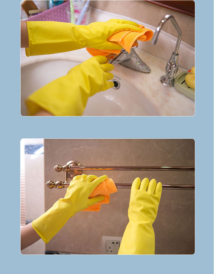Topwill 2022 Новые теплостойкие чистящие блюда для мытья красочные домашние натуральные латексные резиновые перчатки