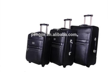3pcs PU crossing luggage bag
