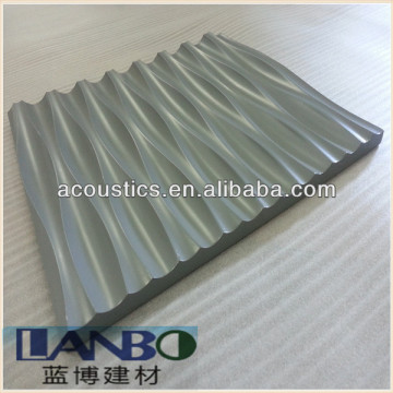 waves shaped decorated panel