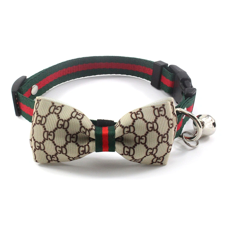 Bowknot Cat Neck Collar Pet Collar Bell Puppy Dog Collars