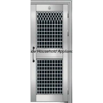 stainless steel door with grill design