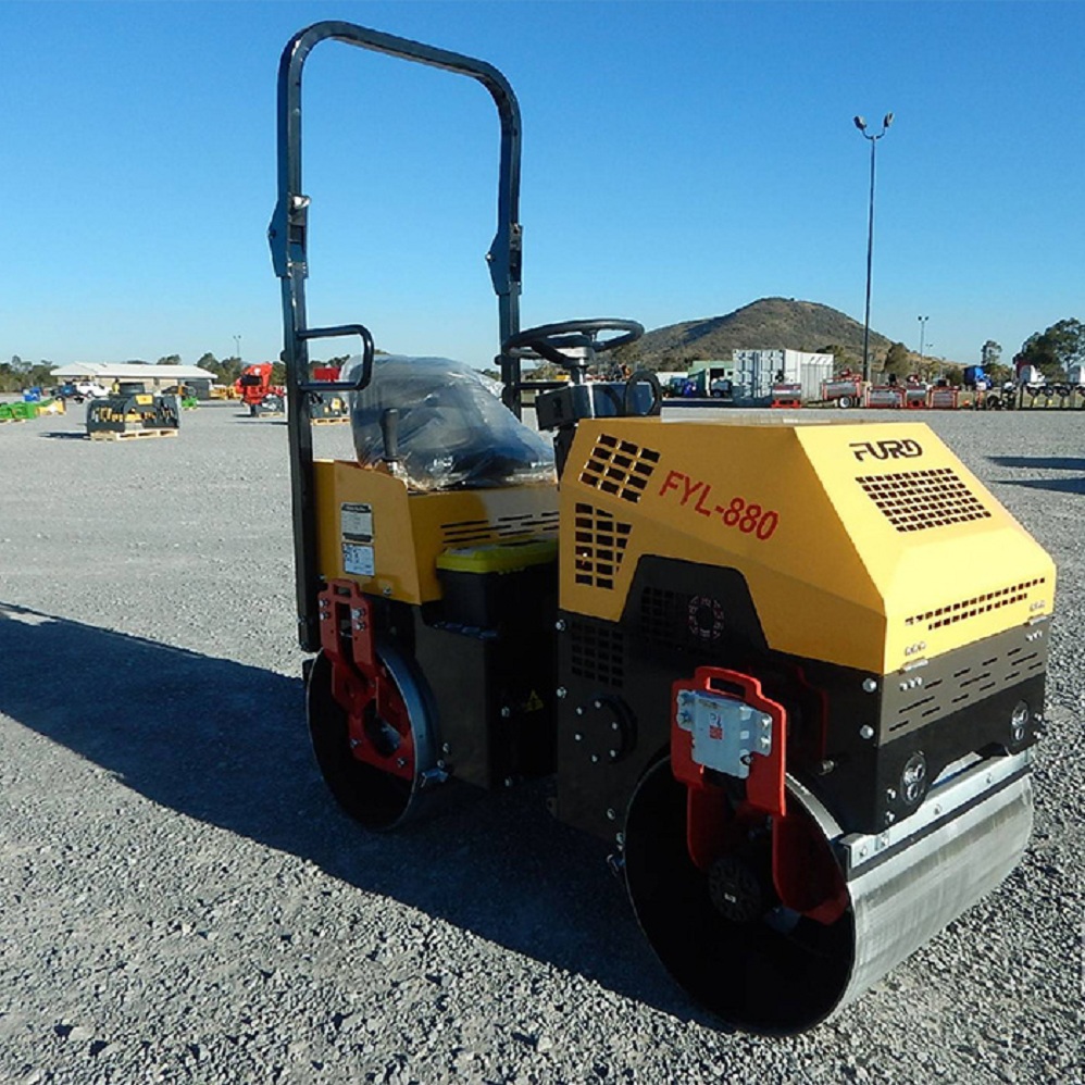 Ride On 1ton Vibratory Double Drum Roller