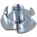 Zinc Plated Barrel Nut Blind Pronged T Nuts