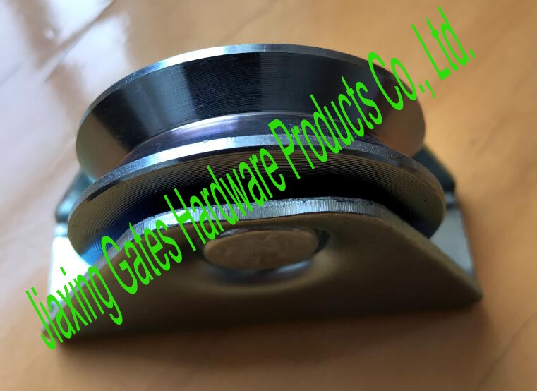 80mm U groove wheel with mounting support bracket