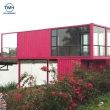 Prefab double layer shipping container accommodation container resort house