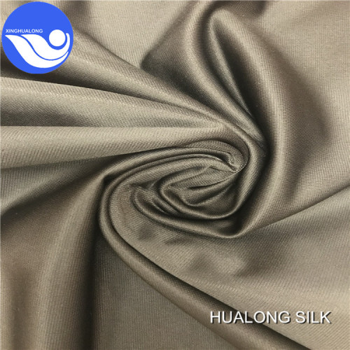 In stock lot tricot brushed polyester knit fabric