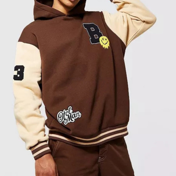 Brown Fashionable Men's Hoodies Wholesale