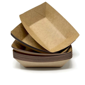 Compostable Paper Food Tray 1/4 Pound